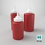 3 Ketchup Bottles