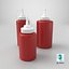 3 Ketchup Bottles