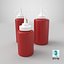 3 Ketchup Bottles