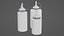 3 Ketchup Bottles