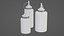 3 Ketchup Bottles