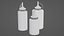 3 Ketchup Bottles