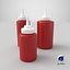 3 Ketchup Bottles
