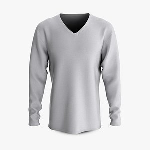 cotton male t-shirt dropped 3D model