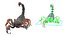 Hunting Scorpion  Animated Rigged 3D model