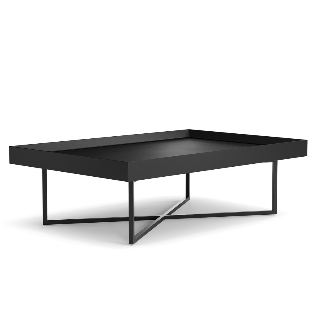 Coffee Table Dallagnese Slash Rectangular 3D Model - TurboSquid 2332340