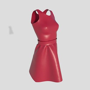 3D Woman Dress model