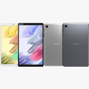 3D Samsung Galaxy Tab A7 Lite Silver and Gray