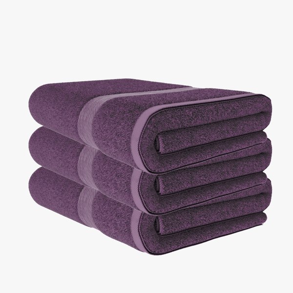 3d towel lilac