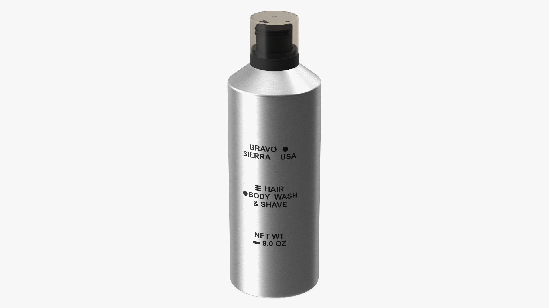 Bravo Sierra Hair and Body Cosmetics Bottle 3D model preview