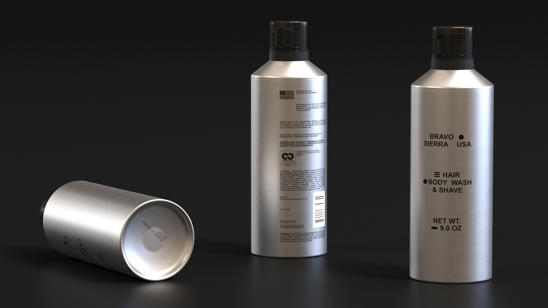 Bravo Sierra Hair and Body Cosmetics Bottle 3D https://p.turbosquid.com/ts-thumb/HO/Cfo8Iy/nz/bravosierrahairandbodycosmeticsbottlemb3dmodel002/jpg/1660345474/1920x1080/fit_q87/d6a4ebb5f33cfe4fd52863ed78e208470f95e65d/bravosierrahairandbodycosmeticsbottlemb3dmodel002.jpg