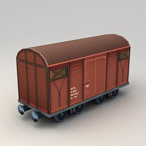 cargo wagon 3d max
