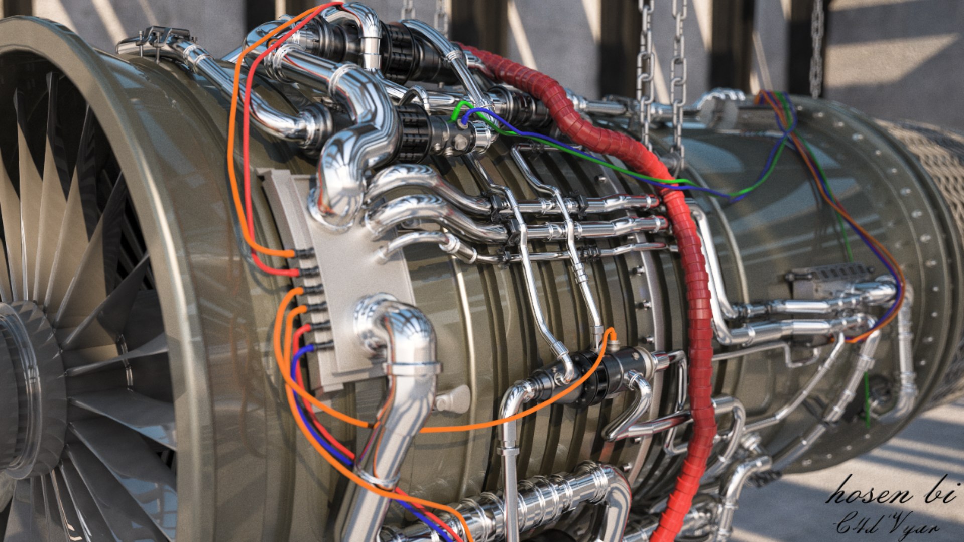 3D Model Jet Engine - TurboSquid 2359588