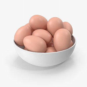 3D Eggs In Bowl