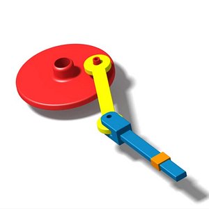 3D model Oscillating circular mechanism 3d model