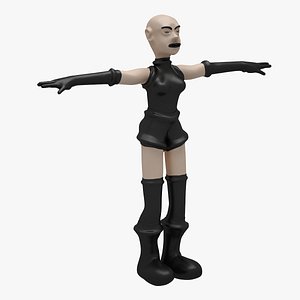 3d female woman human