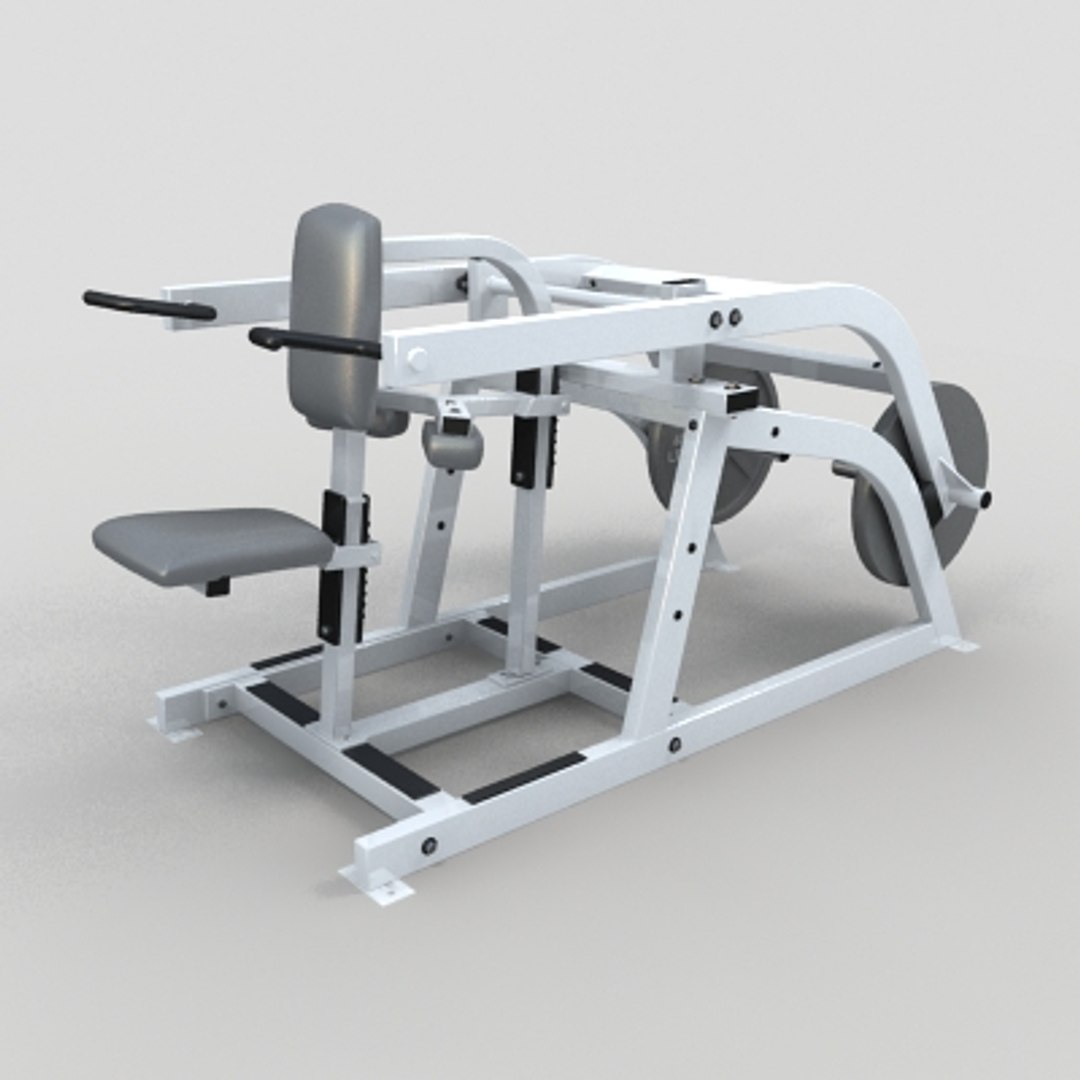 Seated Dips 3d Model
