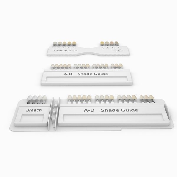 Dental Porcelain Teeth Shade Guide 3D model - TurboSquid 1729993