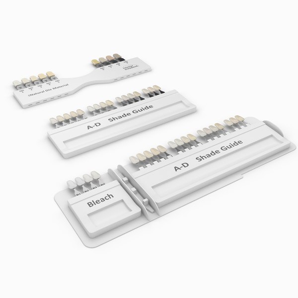 Dental Porcelain Teeth Shade Guide 3D model - TurboSquid 1729993