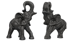Metal Elephant Figurine 3D model