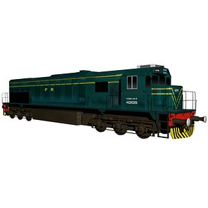 EMD GT 26 CW-2 Locomotive 3D model