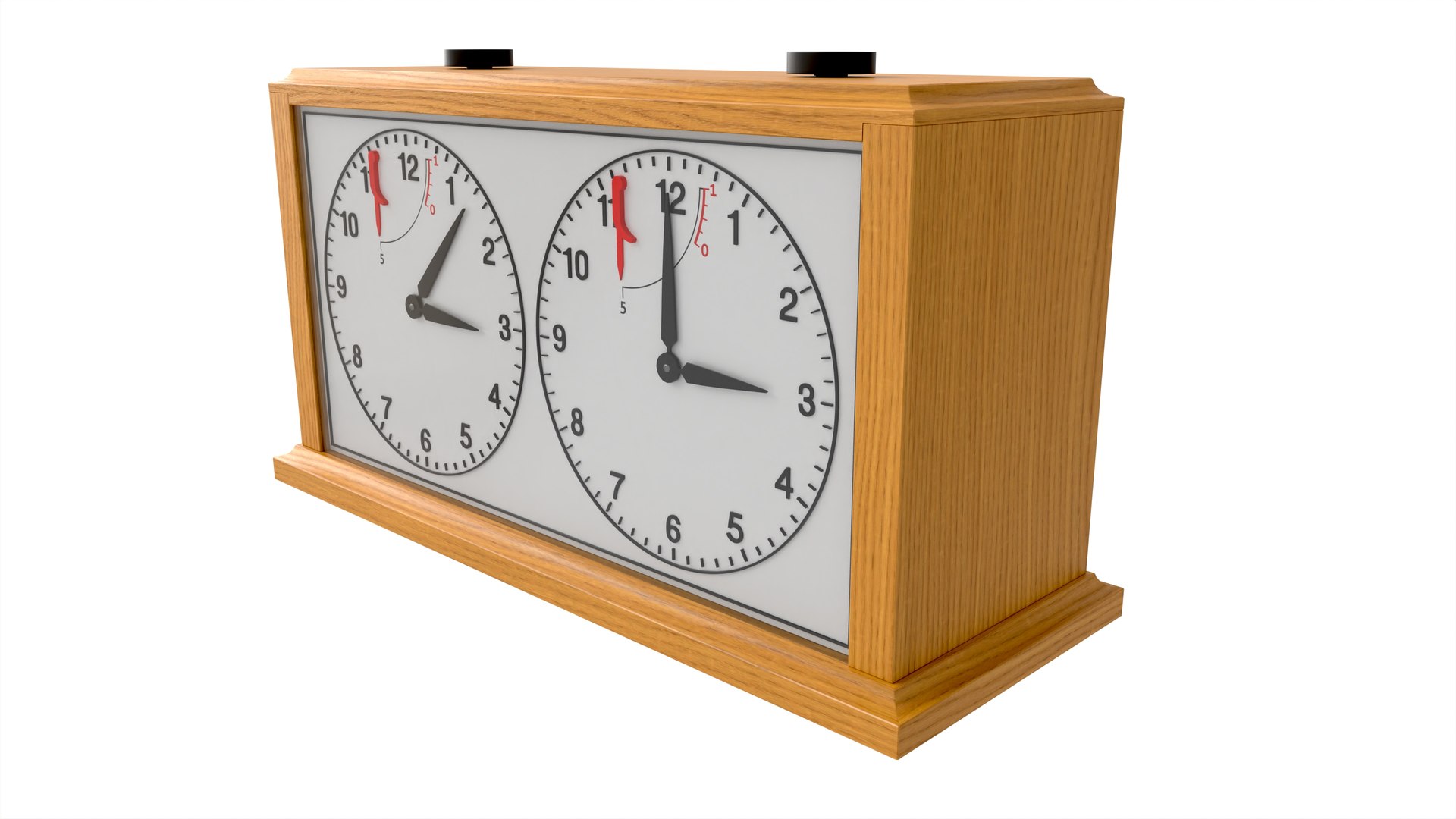 Chess Timer Mechanical Game Clock Wooden Model - TurboSquid 2154145