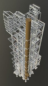 3D Industrial building 2320