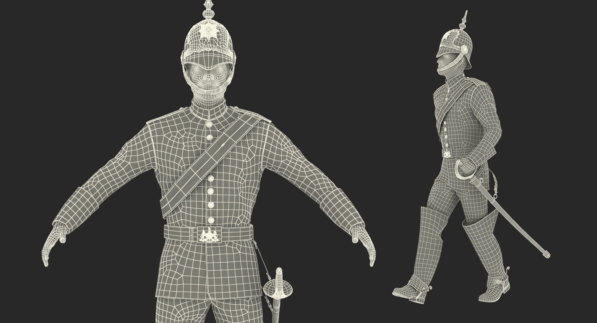 Queens royal soldier lifeguards 3D model - TurboSquid 1203450