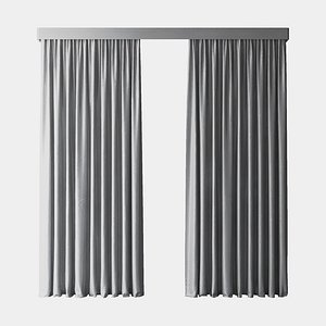 Gray blackout curtains