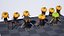 様式化されたカボチャホラーキャラクターパック