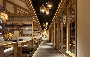 Chinese Restaurant 3D model