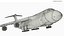 Lockheed C-5M Super Galaxy with Extended Landing Gear Gray with Interior 3D