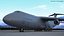 Lockheed C-5M Super Galaxy with Extended Landing Gear Gray with Interior 3D