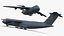 Lockheed C-5M Super Galaxy with Extended Landing Gear Gray with Interior 3D