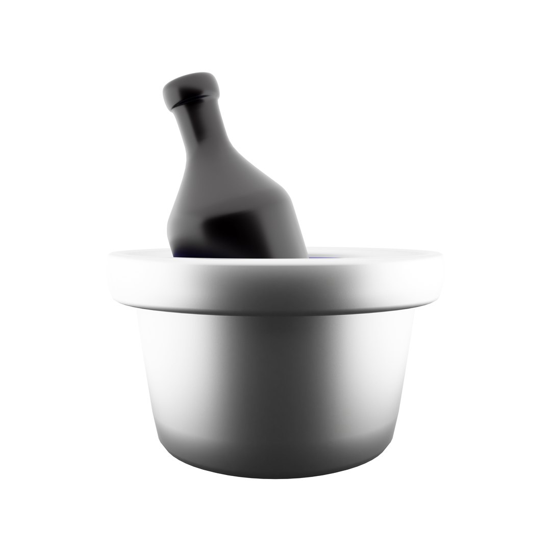 Champagne Bottle Icon 3D - TurboSquid 2066008