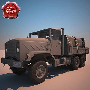 3d m923 a1 tank truck model
