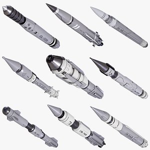 3D Sci-Fi  Missiles X9 Package
