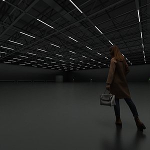 Dark exhibition Hall