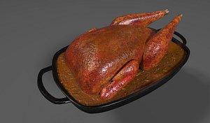 roasted pheasant 3d model