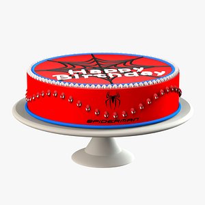 3ds max spiderman cake