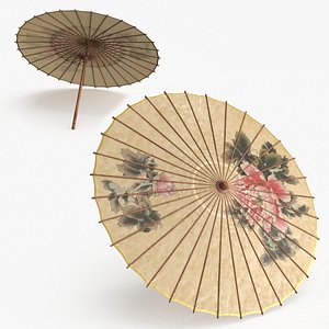 Chinese Paper Umbrella 3D model
