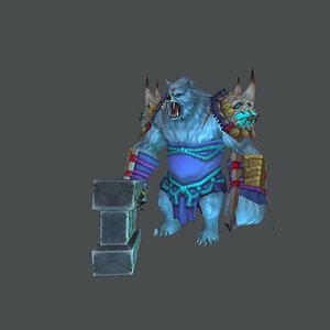 3d model of polar bear mobile