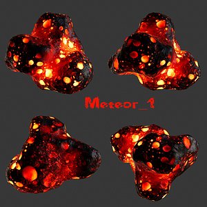 asteroid planet 3D model