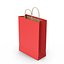 3D Red Shopping Bags Collection