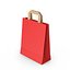 3D Red Shopping Bags Collection