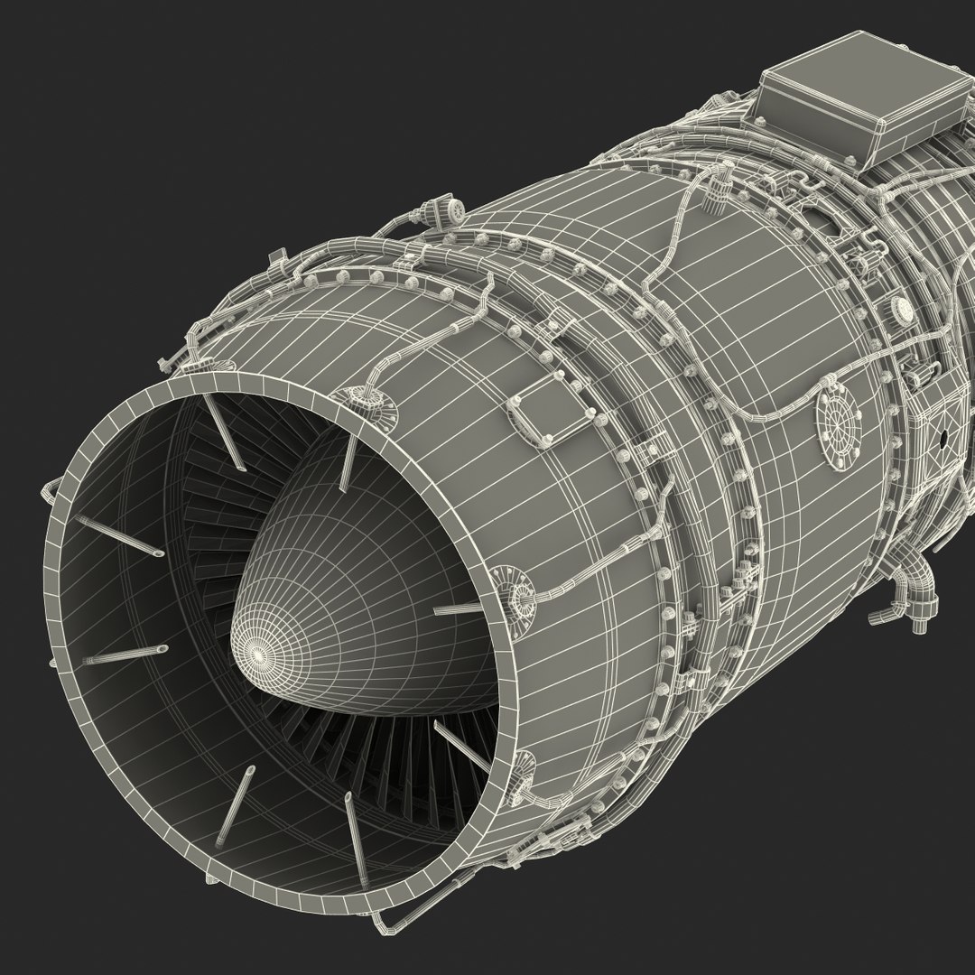 3d Turbojet Engine Model