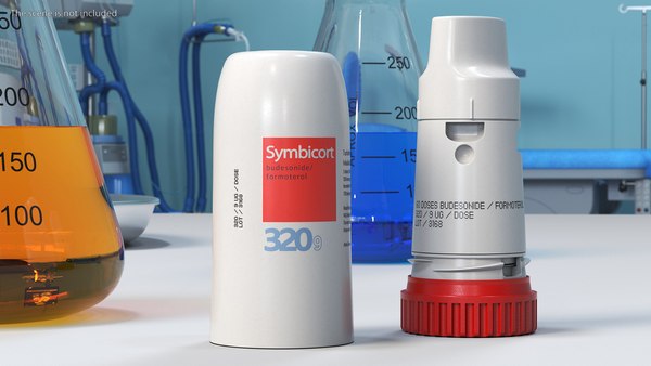 modelo 3d Inhalador para el asma Symbicort abierto - TurboSquid 2182963