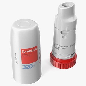 3D Asthma Inhaler Symbicort Open model