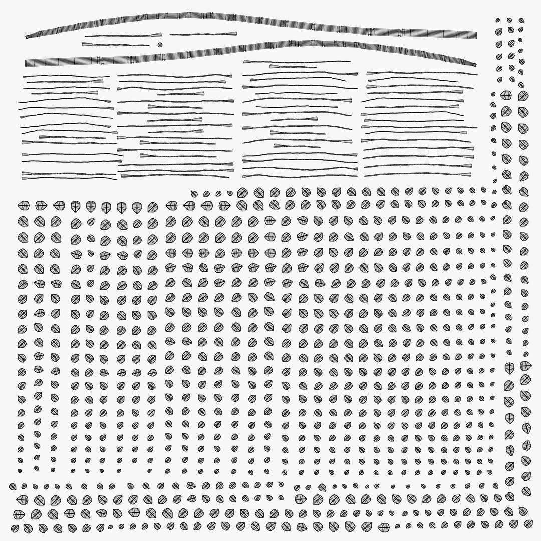 Even pinnately double compound leaf model - TurboSquid 1967814