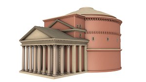 Classical Roman Pantheon Building model